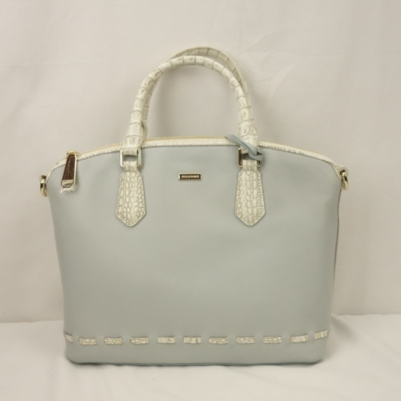 Brahmin Handbags - Authentic Brahmin Duxbury Satchel Blue Moulay